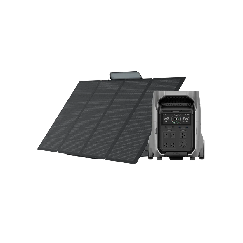 EcoFlow DELTA Pro 3 Portable Power Station + 400W Portable Solar Panel